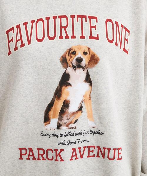 SHOO・LA・RUE（シューラルー）の「【選べる4柄】グラフィックアソート オーバーサイズ 裏毛スウェット（スウェット・レディース・チャコールグレー/グリーン系その他4/ホワイト系3/ピンク系4・00）」の5枚目の写真