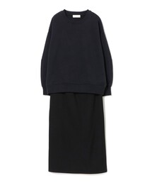 裏起毛カットソー×スカート セット