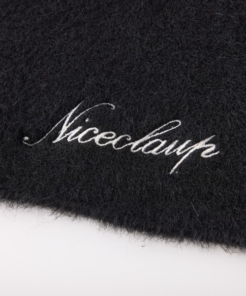 one after another NICE CLAUP（ワンアフターアナザーナイスクラップ）の「ロゴ入りリボンマフラー（マフラー・レディース・アイボリー/ブラック/ピンク/サックスブルー・FREE）」の7枚目の写真