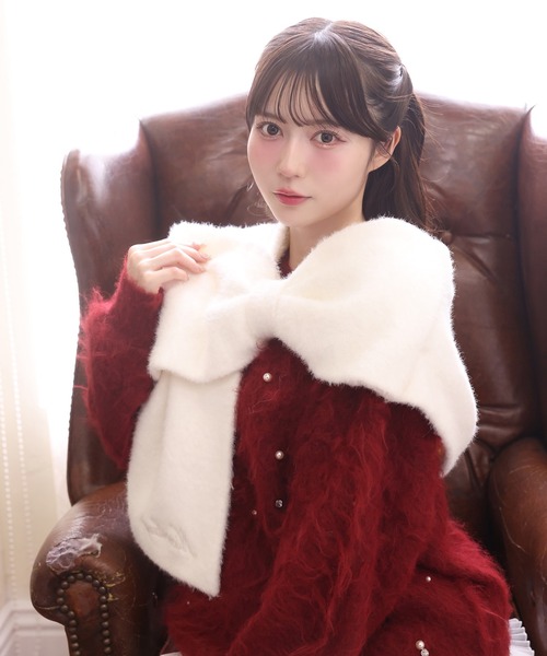 ロゴ入りリボンマフラー（マフラー）｜one after another NICE CLAUP