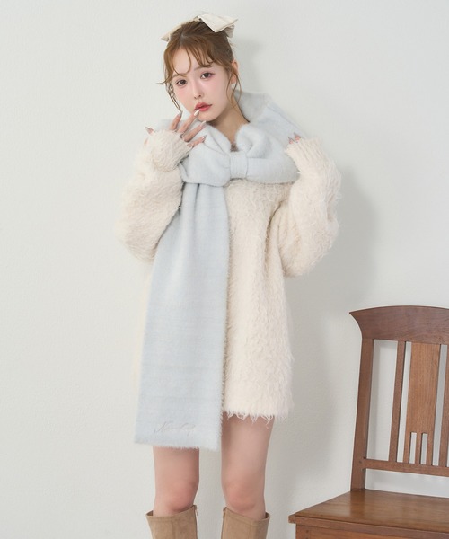 ロゴ入りリボンマフラー（マフラー）｜one after another NICE CLAUP