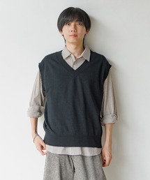 GLOBAL WORK | 2SETシャツ＊ベスト/AND YUA ANY/593390(シャツ/ブラウス)