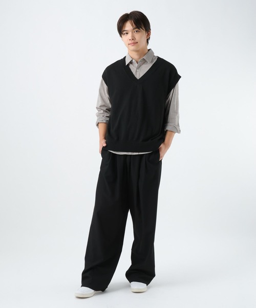 GLOBAL WORK(グローバルワーク)の「2SETシャツ*ベスト/AND YUA ANY/593390(シャツ/ブラウス・キッズ・ブラウン/グレイッシュブルー・MEDIUM/LARGE)」の9枚目の写真