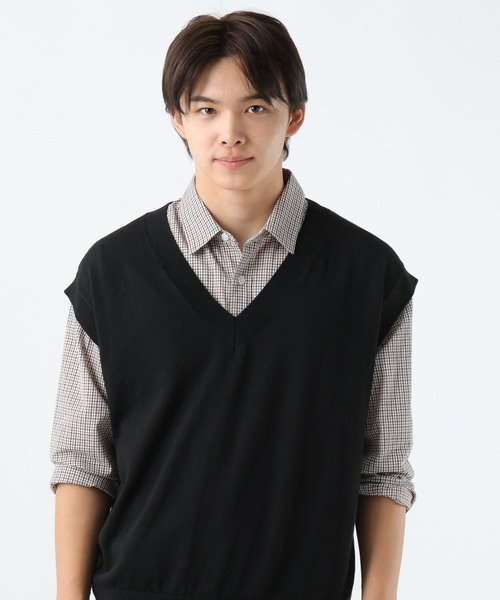 GLOBAL WORK(グローバルワーク)の「2SETシャツ*ベスト/AND YUA ANY/593390(シャツ/ブラウス・キッズ・ブラウン/グレイッシュブルー・MEDIUM/LARGE)」の11枚目の写真