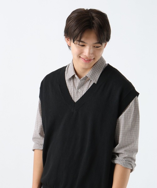 GLOBAL WORK(グローバルワーク)の「2SETシャツ*ベスト/AND YUA ANY/593390(シャツ/ブラウス・キッズ・ブラウン/グレイッシュブルー・MEDIUM/LARGE)」の12枚目の写真