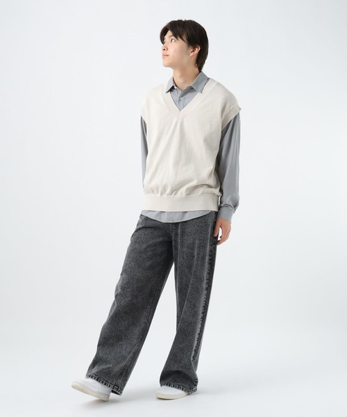 GLOBAL WORK(グローバルワーク)の「2SETシャツ*ベスト/AND YUA ANY/593390(シャツ/ブラウス・キッズ・ブラウン/グレイッシュブルー・MEDIUM/LARGE)」の15枚目の写真