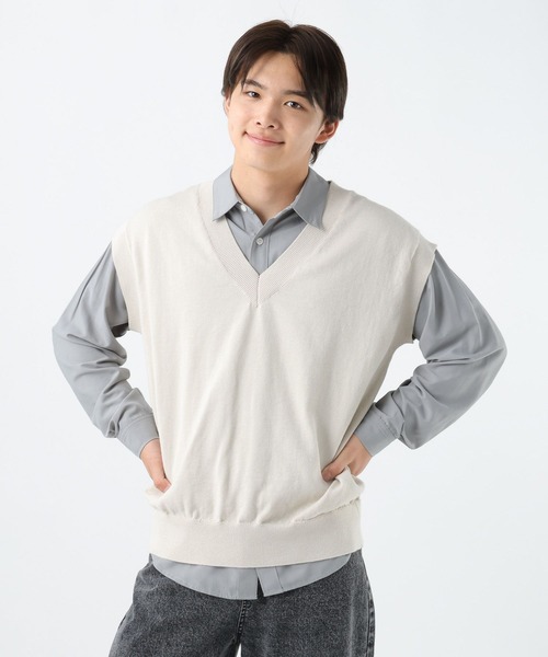 GLOBAL WORK(グローバルワーク)の「2SETシャツ*ベスト/AND YUA ANY/593390(シャツ/ブラウス・キッズ・ブラウン/グレイッシュブルー・MEDIUM/LARGE)」の19枚目の写真