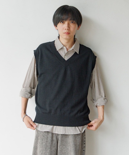 GLOBAL WORK(グローバルワーク)の「2SETシャツ*ベスト/AND YUA ANY/593390(シャツ/ブラウス・キッズ・ブラウン/グレイッシュブルー・MEDIUM/LARGE)」の8枚目の写真