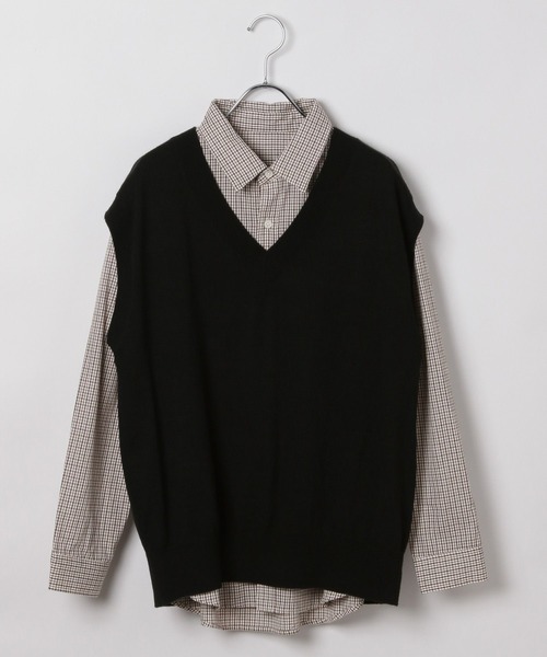 GLOBAL WORK(グローバルワーク)の「2SETシャツ*ベスト/AND YUA ANY/593390(シャツ/ブラウス・キッズ・ブラウン/グレイッシュブルー・MEDIUM/LARGE)」の20枚目の写真