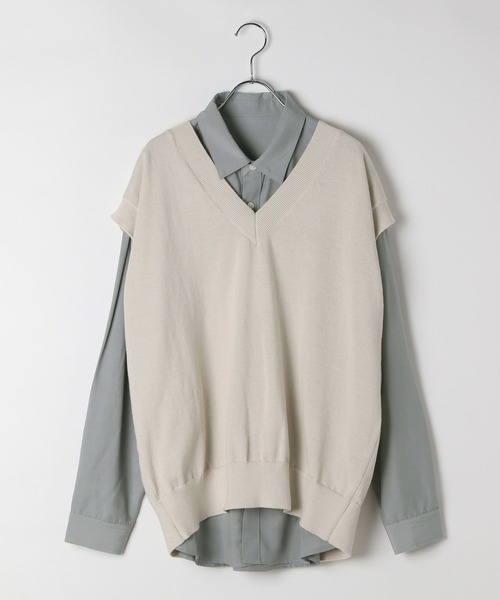 GLOBAL WORK(グローバルワーク)の「2SETシャツ*ベスト/AND YUA ANY/593390(シャツ/ブラウス・キッズ・ブラウン/グレイッシュブルー・MEDIUM/LARGE)」の21枚目の写真