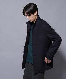 ⭐️お買い得⭐️Y's ネイビーコート　日本製ウール100% M〜L AMBIDEX Store △○ウールスーパー100 ミドルレングス ステン