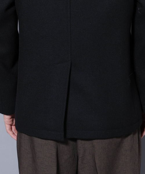 NANO universe（ナノユニバース）の「ウール/Nメルトンスタンドカラーコート（ステンカラーコート・メンズ・トップグレー/ネイビー/ブラック・L/M/S/XL）」の20枚目の写真