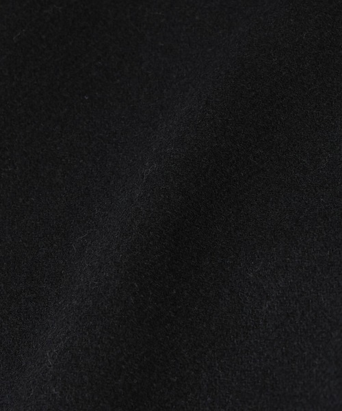 NANO universe（ナノユニバース）の「ウール/Nメルトンスタンドカラーコート（ステンカラーコート・メンズ・トップグレー/ネイビー/ブラック・L/M/S/XL）」の22枚目の写真