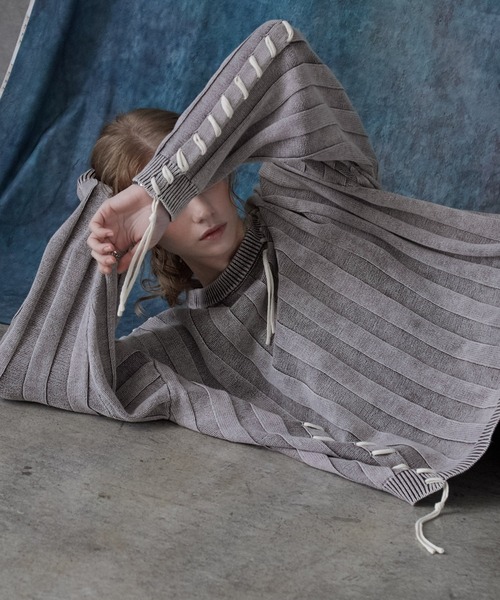 SERACE(セラス)の「【SERACE】Vintage design loose hand stitch Knit / ヴィンテージデザインルーズハンドステッチニット(ニット/セーター・メンズ・ホワイト/ブルー/ブラック・S/L/M)」の13枚目の写真