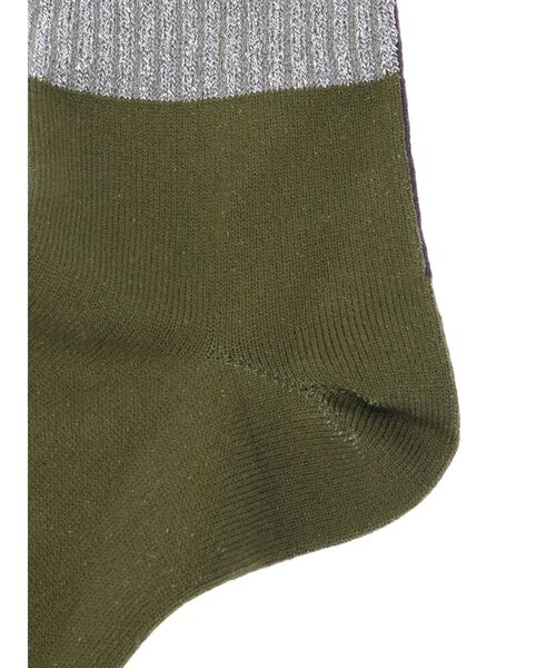 UN3D.(アンスリード)の「METALLIC BLOCK SOCKS / メタリックブロックソックス(ソックス/靴下・レディース・シルバー/ゴールド・FREE)」の5枚目の写真