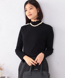 GALLORIA | ラメテレコハイネックTシャツ(Tシャツ/カットソー)