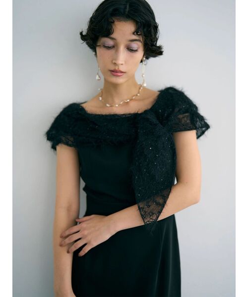 LAGUNAMOON（ラグナムーン）の「LADYオフショルレースドレス（ドレス・レディース・ブラック/グリーン・SMALL/MEDIUM）」の10枚目の写真