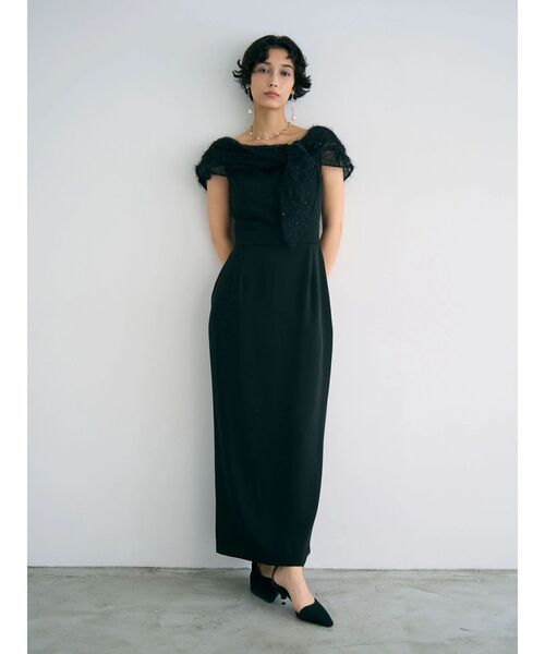 LAGUNAMOON（ラグナムーン）の「LADYオフショルレースドレス（ドレス・レディース・ブラック/グリーン・SMALL/MEDIUM）」の12枚目の写真