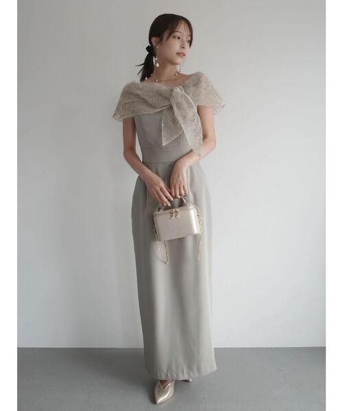 LAGUNAMOON（ラグナムーン）の「LADYオフショルレースドレス（ドレス・レディース・ブラック/グリーン・SMALL/MEDIUM）」の19枚目の写真