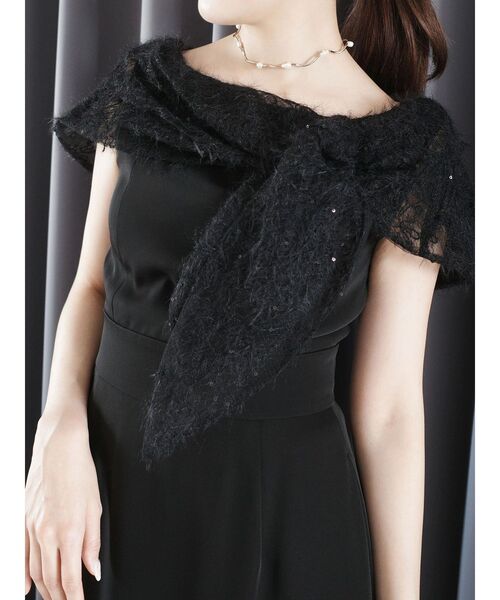 LAGUNAMOON（ラグナムーン）の「LADYオフショルレースドレス（ドレス・レディース・ブラック/グリーン・SMALL/MEDIUM）」の3枚目の写真