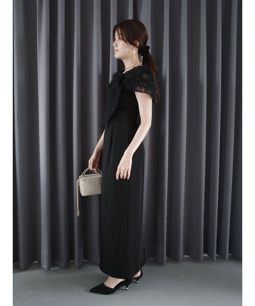 LAGUNAMOON（ラグナムーン）の「LADYオフショルレースドレス（ドレス・レディース・ブラック/グリーン・SMALL/MEDIUM）」の5枚目の写真