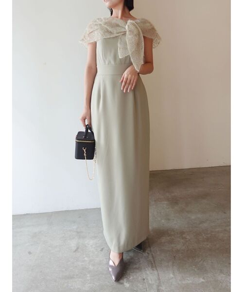 LAGUNAMOON（ラグナムーン）の「LADYオフショルレースドレス（ドレス・レディース・ブラック/グリーン・SMALL/MEDIUM）」の7枚目の写真