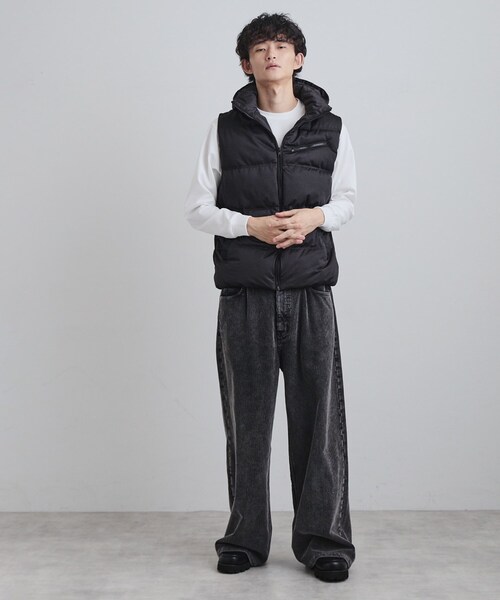 tk.TAKEO KIKUCHI(ティーケータケオキクチ)の「ポリストレッチ中綿ベスト(その他アウター・メンズ・グレー系4/ブラック・04/03/02)」の6枚目の写真