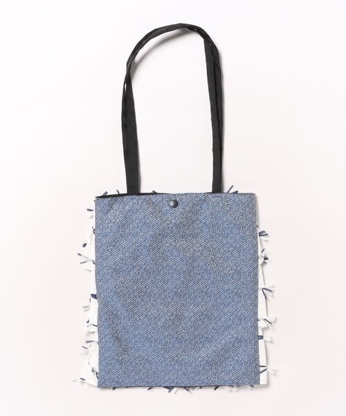 H.A.K（ハク）の「ジャカード　ティアードトートバッグ（トートバッグ・レディース・ホワイト/ブルー/グリーン・FREE）」の4枚目の写真