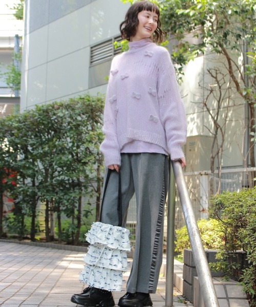 H.A.K（ハク）の「ジャカード　ティアードトートバッグ（トートバッグ・レディース・ホワイト/ブルー/グリーン・FREE）」の14枚目の写真