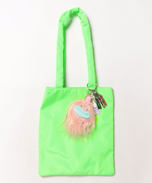 Cheek(チーク)の「neon monster tote(トートバッグ・レディース・イエロー/オレンジ/グリーン・FREE)」の2枚目の写真
