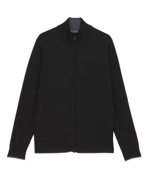 TOKYO SHIRTS（トウキョウシャツ）の「スタンド フルZIP カーディガン（カーディガン/ボレロ・メンズ・ブラック/ネイビー・M/L/LL）」の3枚目の写真