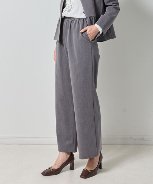 NARACAMICIE（ナラカミーチェ）の「【NARACAMICIE】【セットアップ対応】ソフトワイドパンツ（その他パンツ・レディース・ブラック/ブラウン/グレー・M/XL）」の2枚目の写真