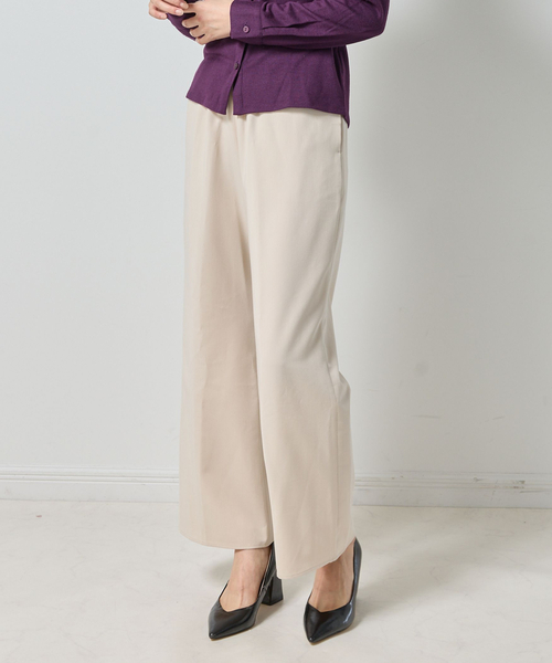 NARACAMICIE（ナラカミーチェ）の「【NARACAMICIE】【セットアップ対応】ソフトワイドパンツ（その他パンツ・レディース・ブラック/ブラウン/グレー・M/XL）」の6枚目の写真