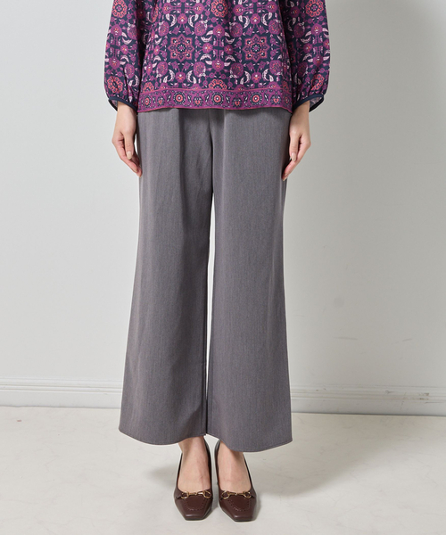 NARACAMICIE（ナラカミーチェ）の「【NARACAMICIE】【セットアップ対応】ソフトワイドパンツ（その他パンツ・レディース・ブラック/ブラウン/グレー・M/XL）」の7枚目の写真