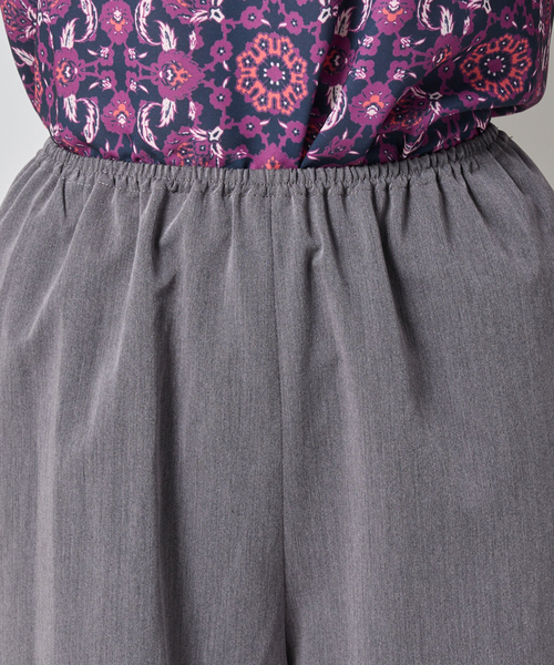 NARACAMICIE（ナラカミーチェ）の「【NARACAMICIE】【セットアップ対応】ソフトワイドパンツ（その他パンツ・レディース・ブラック/ブラウン/グレー・M/XL）」の10枚目の写真