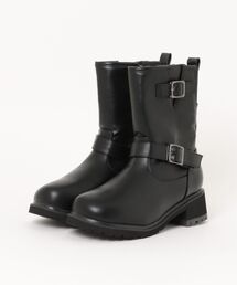 ASBee（アスビー）の「la farfa ラファーファ レディース ヒールエンジニアブーツ【幅広4E/大きいサイズ】取り外せる二重中敷で調節可能 6000（ブーツ）」