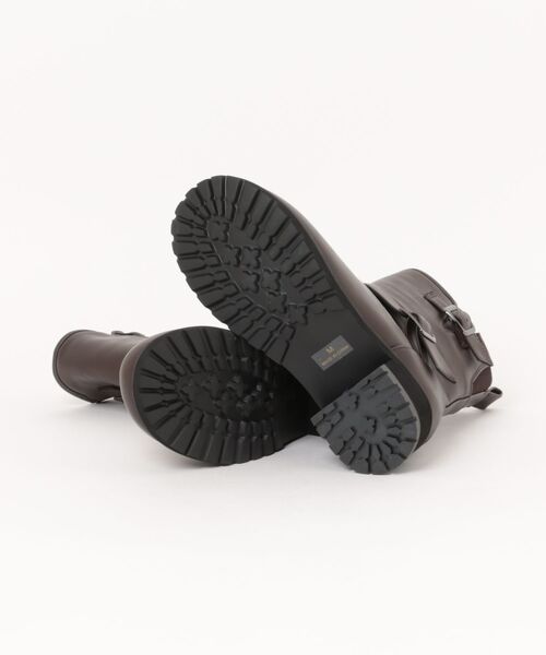 la farfa SHOES（ラ・ファーファ シューズ）の「la farfa ラファーファ レディース ヒールエンジニアブーツ【幅広4E/大きいサイズ】取り外せる二重中敷で調節可能 6000（ブーツ・レディース・ダークブラウン/ブラック・M/L/LL/XL）」の4枚目の写真