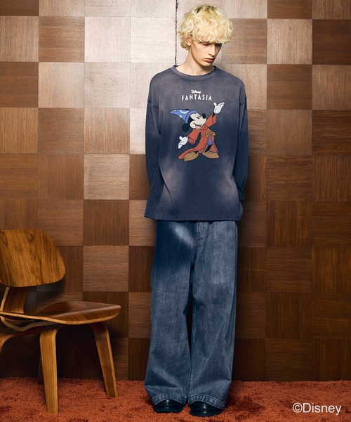 MAISON SPECIAL(メゾンスペシャル)の「《UNISEX》【MOVIE SERIES】「FANTASIA」- HAND - Prime-Over Crew Neck Long Sleeve T-Shirt/-手-プライムオーバークルーネックロングスリーブTシャツ【MAISON SPECIAL/メゾンスペシャル】(Tシャツ/カットソー・メンズ・グレー/ブラック/ネイビー・0/1/2)」の4枚目の写真