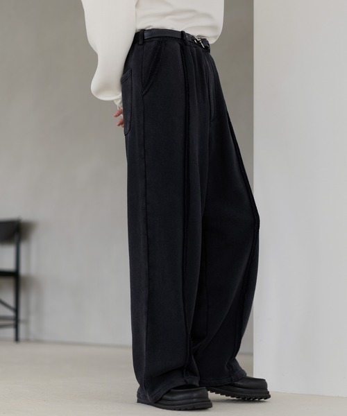 ETELIO（エテリオ）の「センターフリンジラインスウェットパンツ（スウェットパンツ・メンズ・ブラック/グレー/杢グレー・S/M/L/XL）」の4枚目の写真