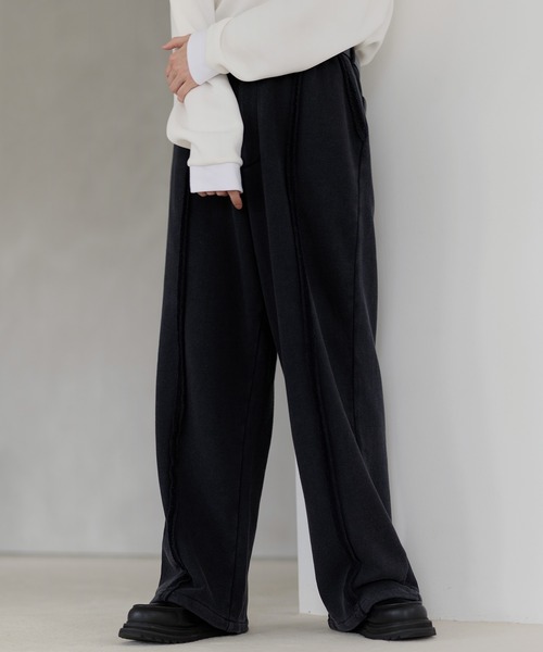 ETELIO（エテリオ）の「センターフリンジラインスウェットパンツ（スウェットパンツ・メンズ・ブラック/グレー/杢グレー・S/M/L/XL）」の5枚目の写真