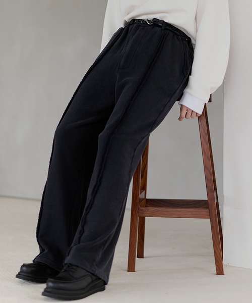 ETELIO（エテリオ）の「センターフリンジラインスウェットパンツ（スウェットパンツ・メンズ・ブラック/グレー/杢グレー・S/M/L/XL）」の8枚目の写真