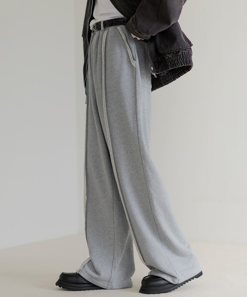ETELIO（エテリオ）の「センターフリンジラインスウェットパンツ（スウェットパンツ・メンズ・ブラック/グレー/杢グレー・S/M/L/XL）」の13枚目の写真