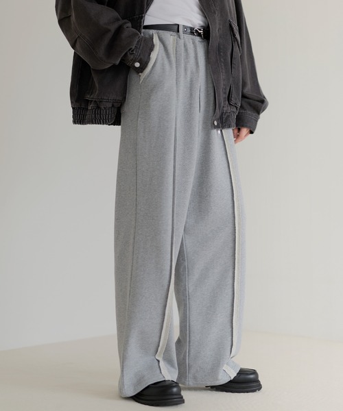 ETELIO（エテリオ）の「センターフリンジラインスウェットパンツ（スウェットパンツ・メンズ・ブラック/グレー/杢グレー・S/M/L/XL）」の14枚目の写真