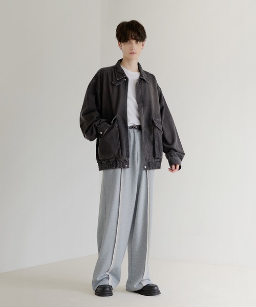 ETELIO（エテリオ）の「センターフリンジラインスウェットパンツ（スウェットパンツ・メンズ・ブラック/グレー/杢グレー・S/M/L/XL）」の19枚目の写真