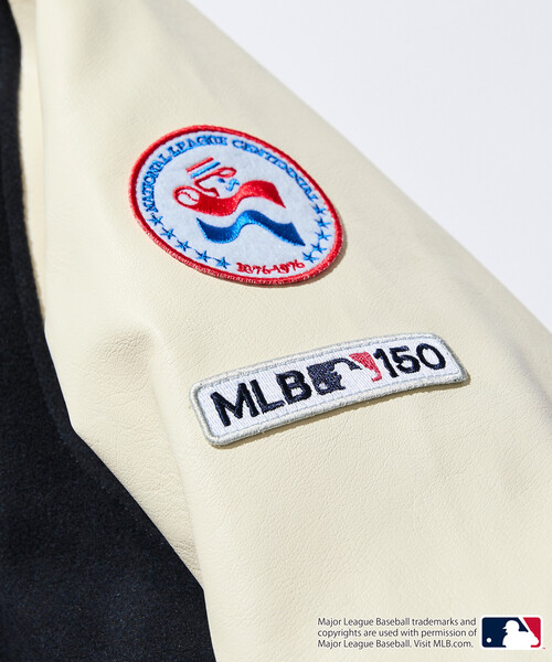 FREAK'S STORE(フリークスストア)の「限定展開 MLB/メジャーリーグベースボール マルチデザイン 刺繍ワッペン スタジアムジャンパー / スタジャン(ブルゾン・メンズ・ネイビー/ブラウン/ブラック・SMALL/LARGE/MEDIUM)」の10枚目の写真