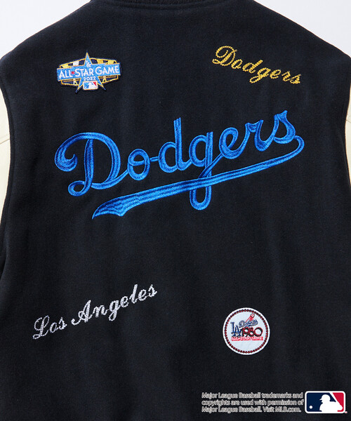FREAK'S STORE(フリークスストア)の「限定展開 MLB/メジャーリーグベースボール マルチデザイン 刺繍ワッペン スタジアムジャンパー / スタジャン(ブルゾン・メンズ・ネイビー/ブラウン/ブラック・SMALL/LARGE/MEDIUM)」の13枚目の写真