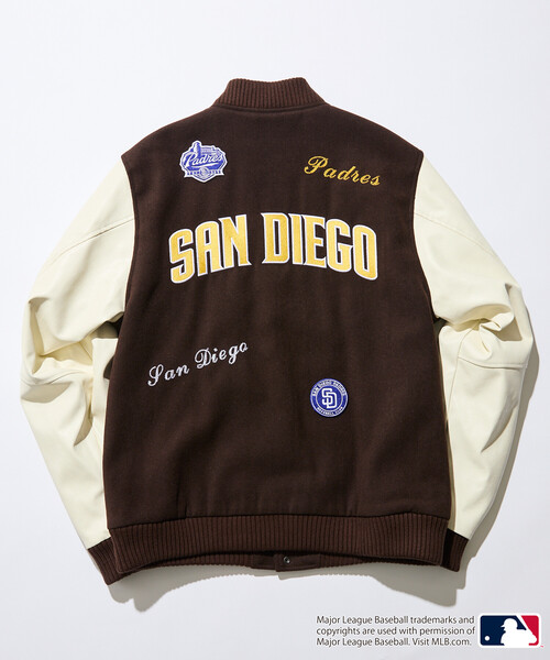 FREAK'S STORE(フリークスストア)の「限定展開 MLB/メジャーリーグベースボール マルチデザイン 刺繍ワッペン スタジアムジャンパー / スタジャン(ブルゾン・メンズ・ネイビー/ブラウン/ブラック・SMALL/LARGE/MEDIUM)」の17枚目の写真