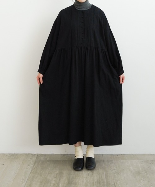 オオカミとフクロウ（オオカミとフクロウ）の「オオカミと月明かりのピアノと“ワンピース”（ワンピース・レディース・ブラック/アイボリー・FREE）」の2枚目の写真