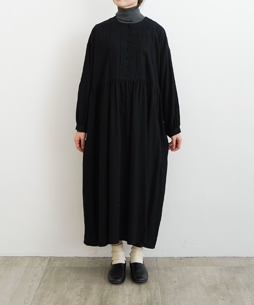 オオカミとフクロウ（オオカミとフクロウ）の「オオカミと月明かりのピアノと“ワンピース”（ワンピース・レディース・ブラック/アイボリー・FREE）」の5枚目の写真