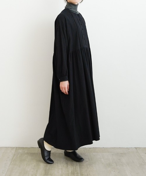 オオカミとフクロウ（オオカミとフクロウ）の「オオカミと月明かりのピアノと“ワンピース”（ワンピース・レディース・ブラック/アイボリー・FREE）」の4枚目の写真